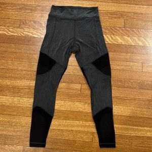 Gray & black, ultra soft, mesh cutout, Lululemon leggings